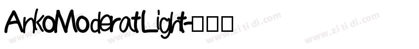 AnkoModerat Light字体转换